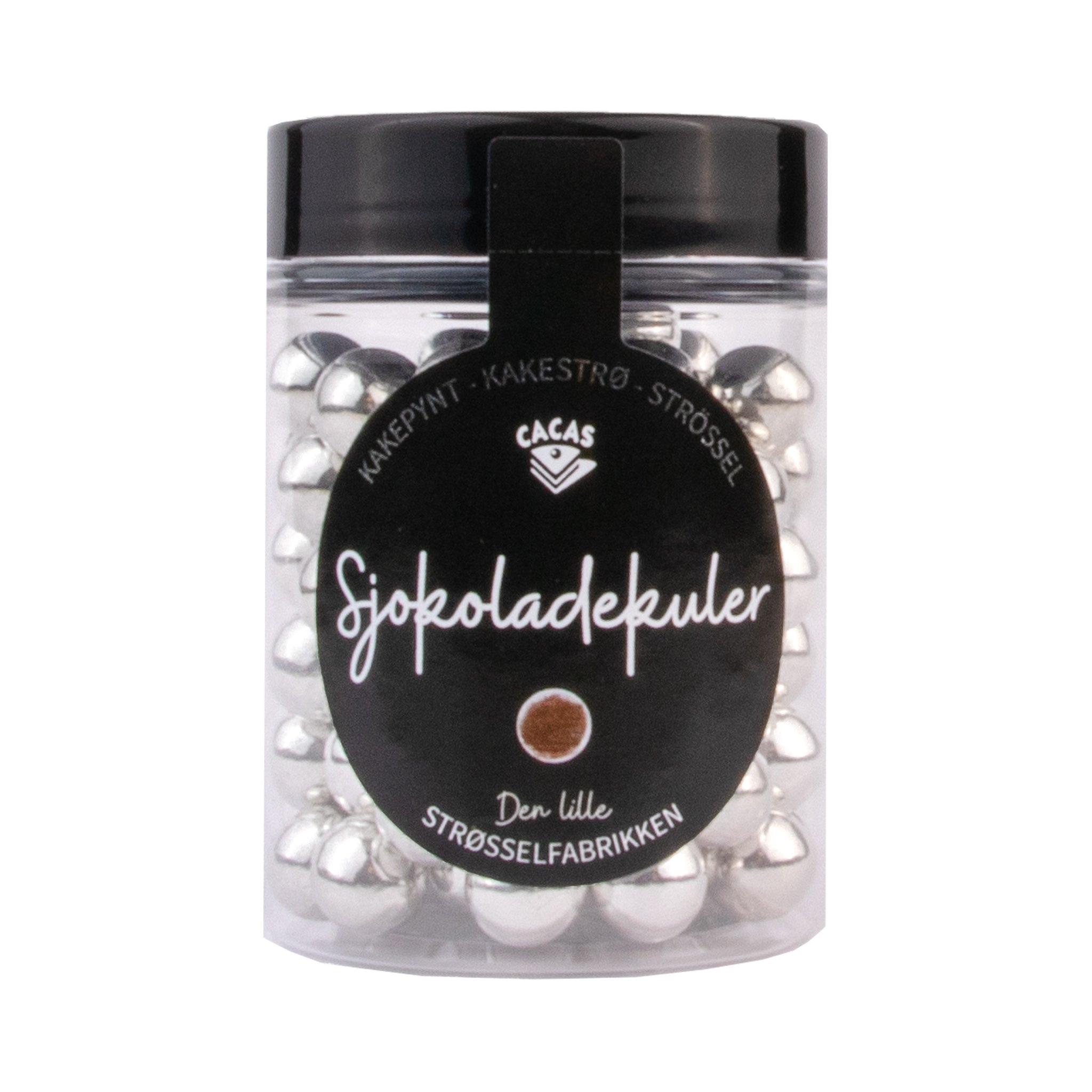 Sjokoladekuler Sølv 11mm 80g 2