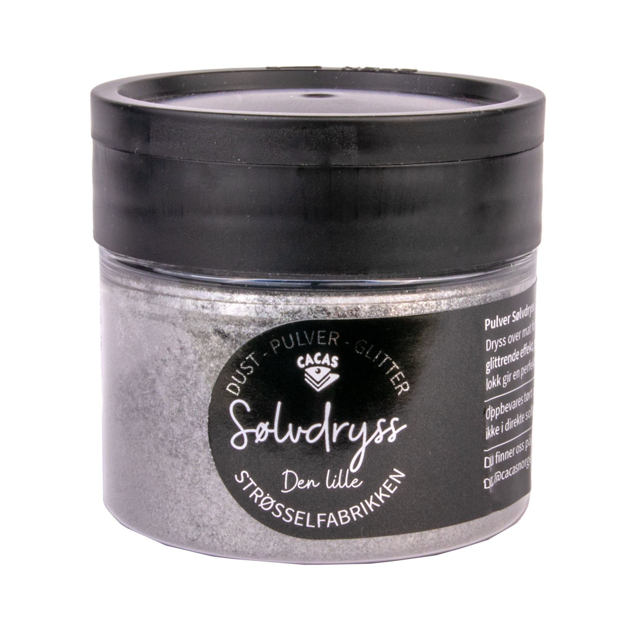 Glitterpulver Sølvdryss 10g