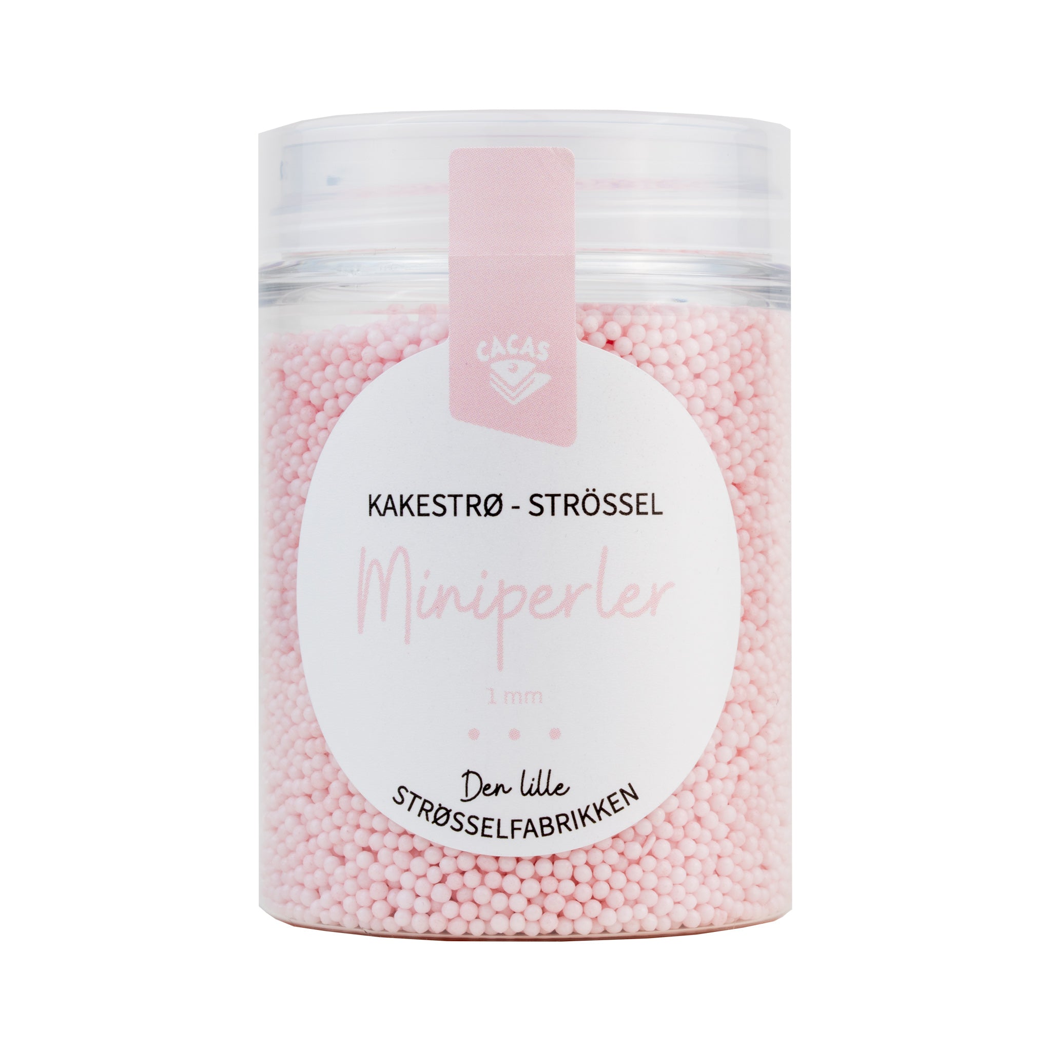 Kakestrø Miniperler Rosa Pastell 90g 2