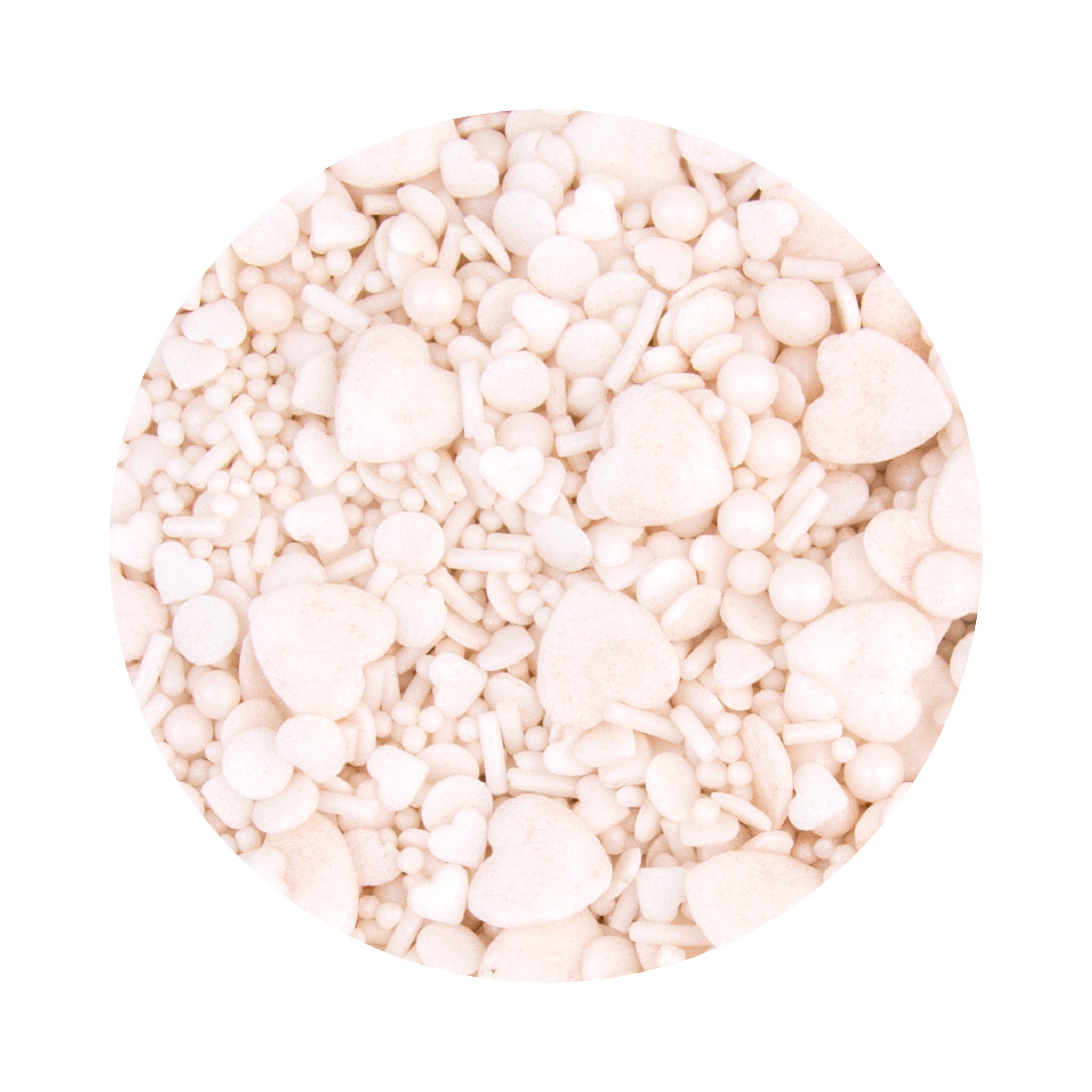 Kakestrø Romantisk Hvit 85g