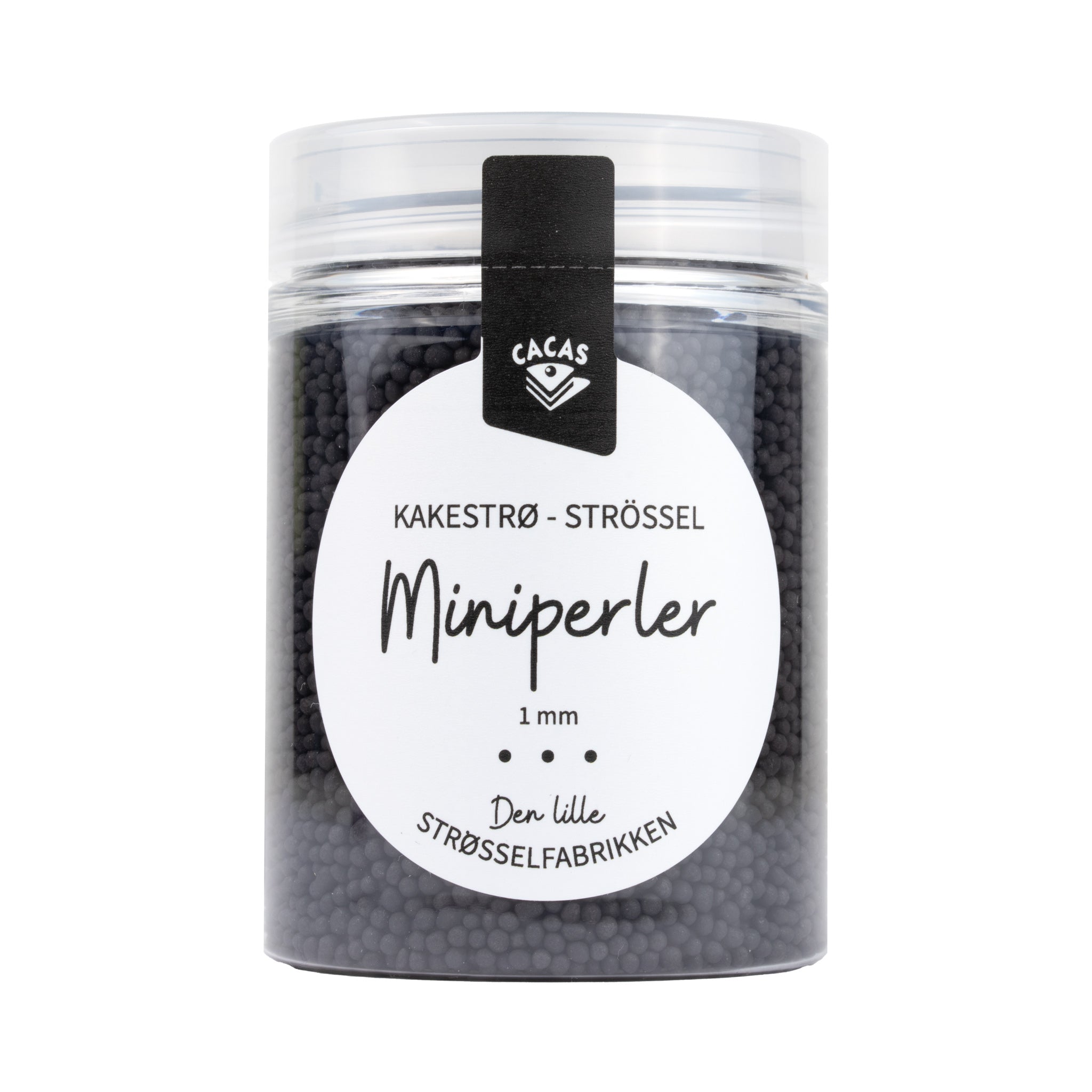 Kakestrø Miniperler Sort 90g 2