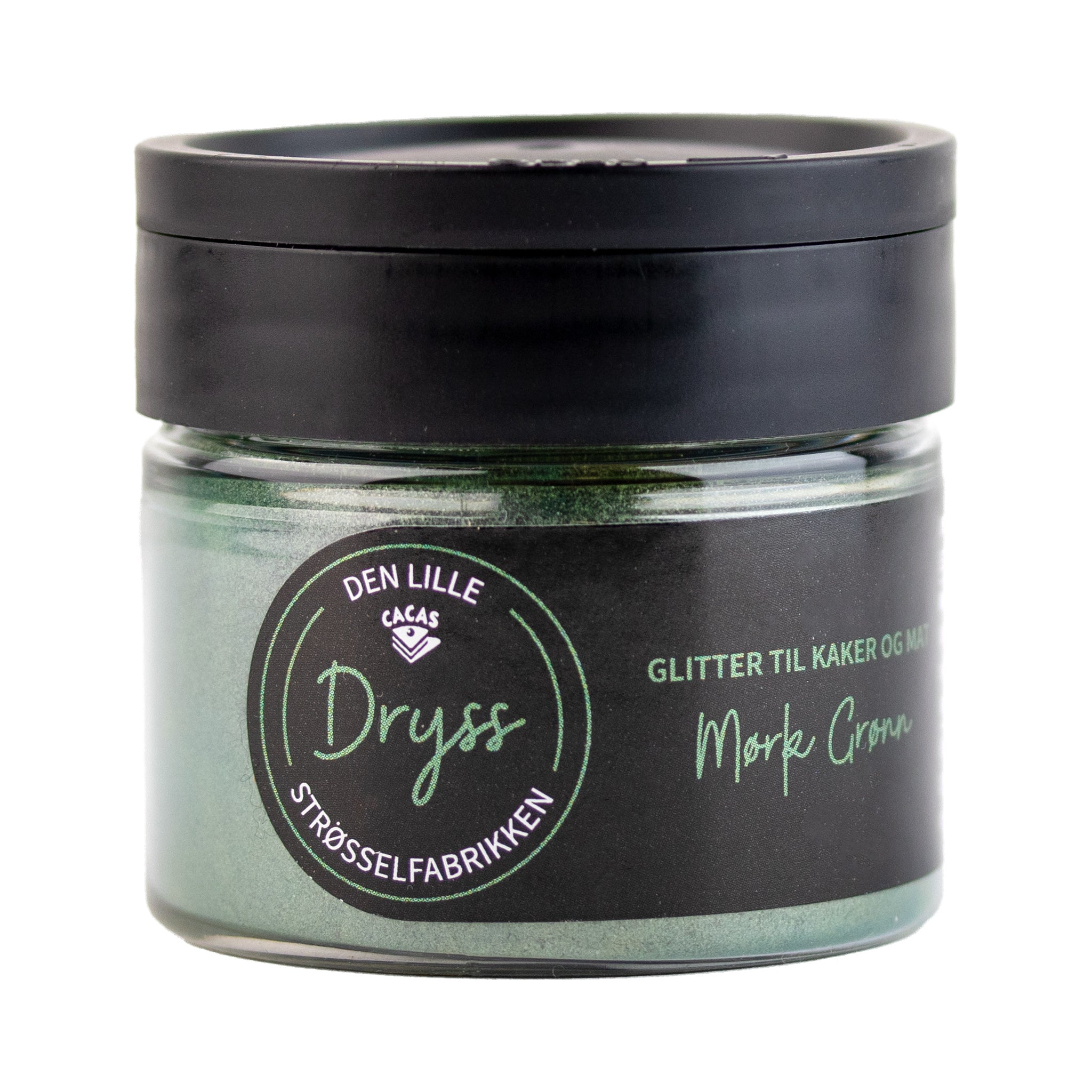 Dryss Glitterpulver Mørk Grønn 10g