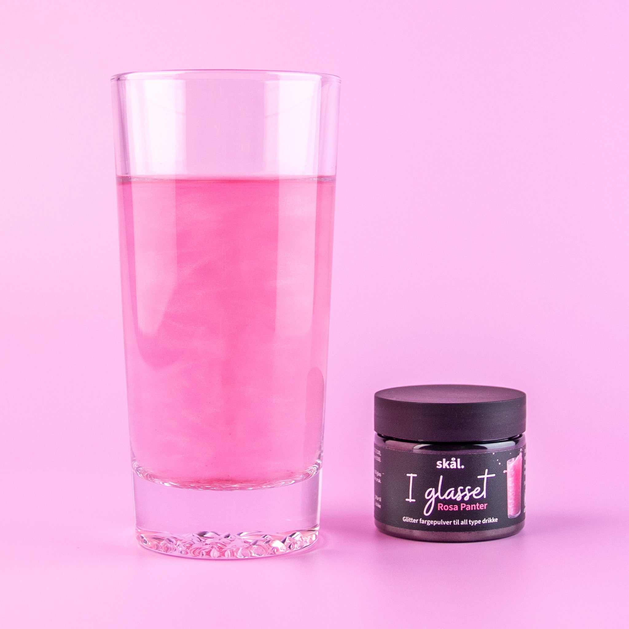 Glitterfarge I Glasset Rosa Panter 2
