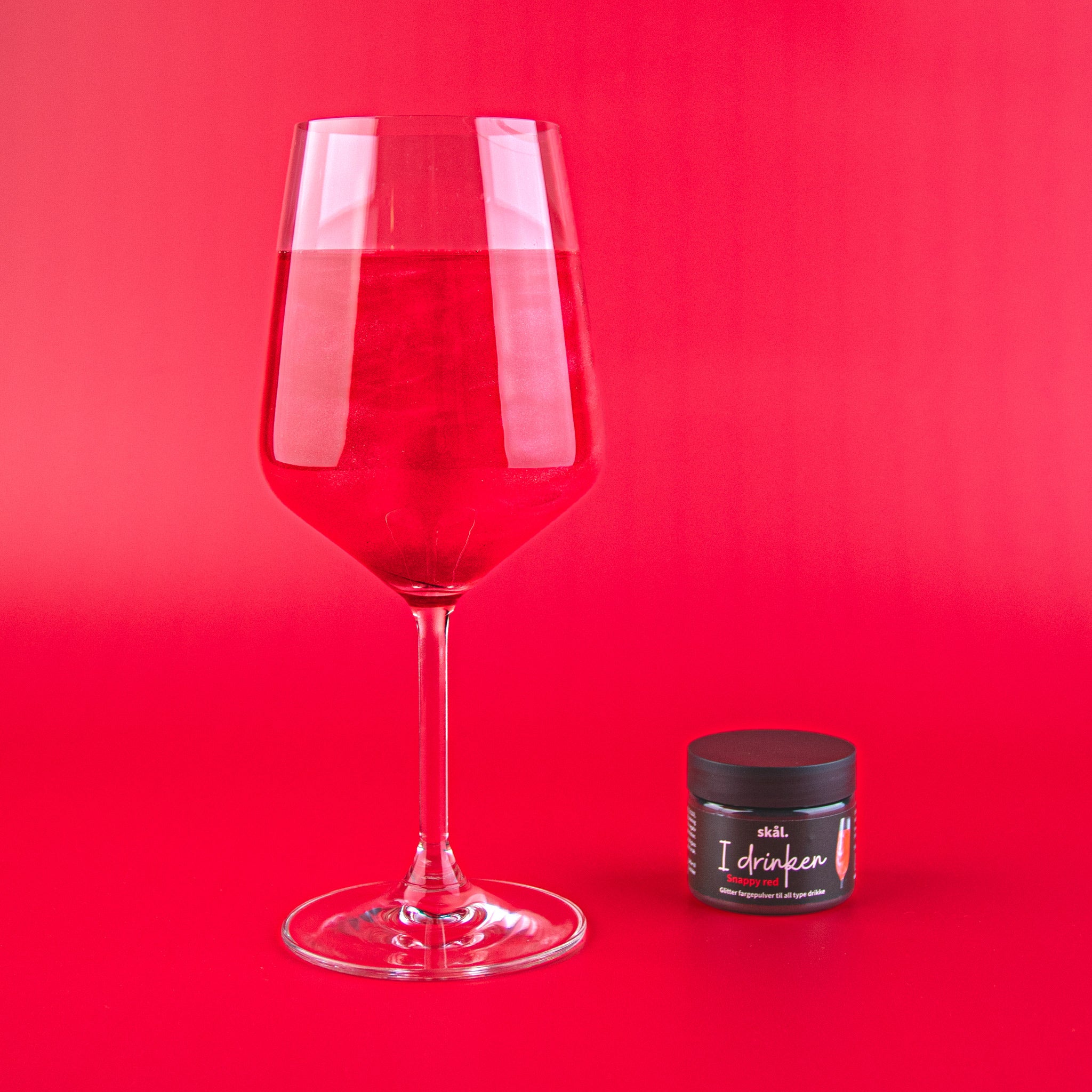 Glitterfarge I Drinken Snappy Red 2