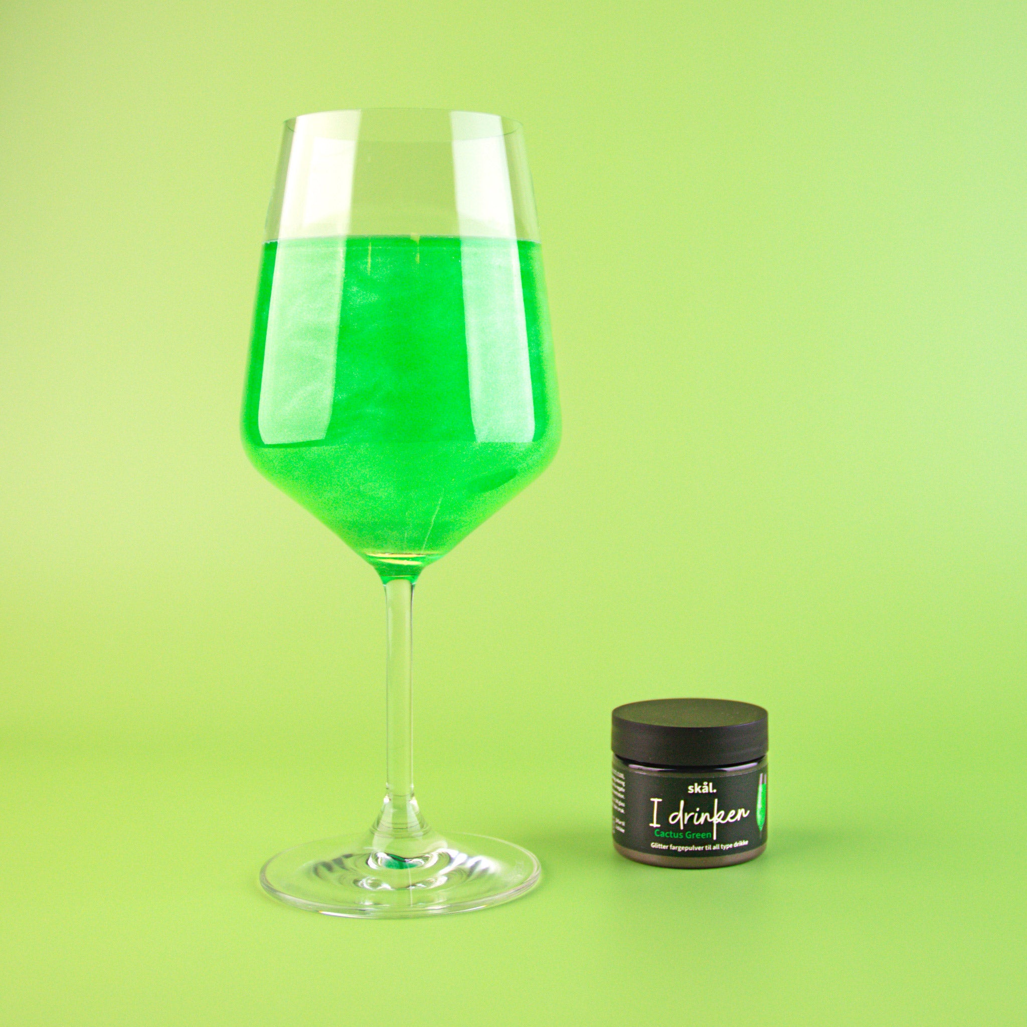 Glitterfarge I Drinken Cactus Green 2