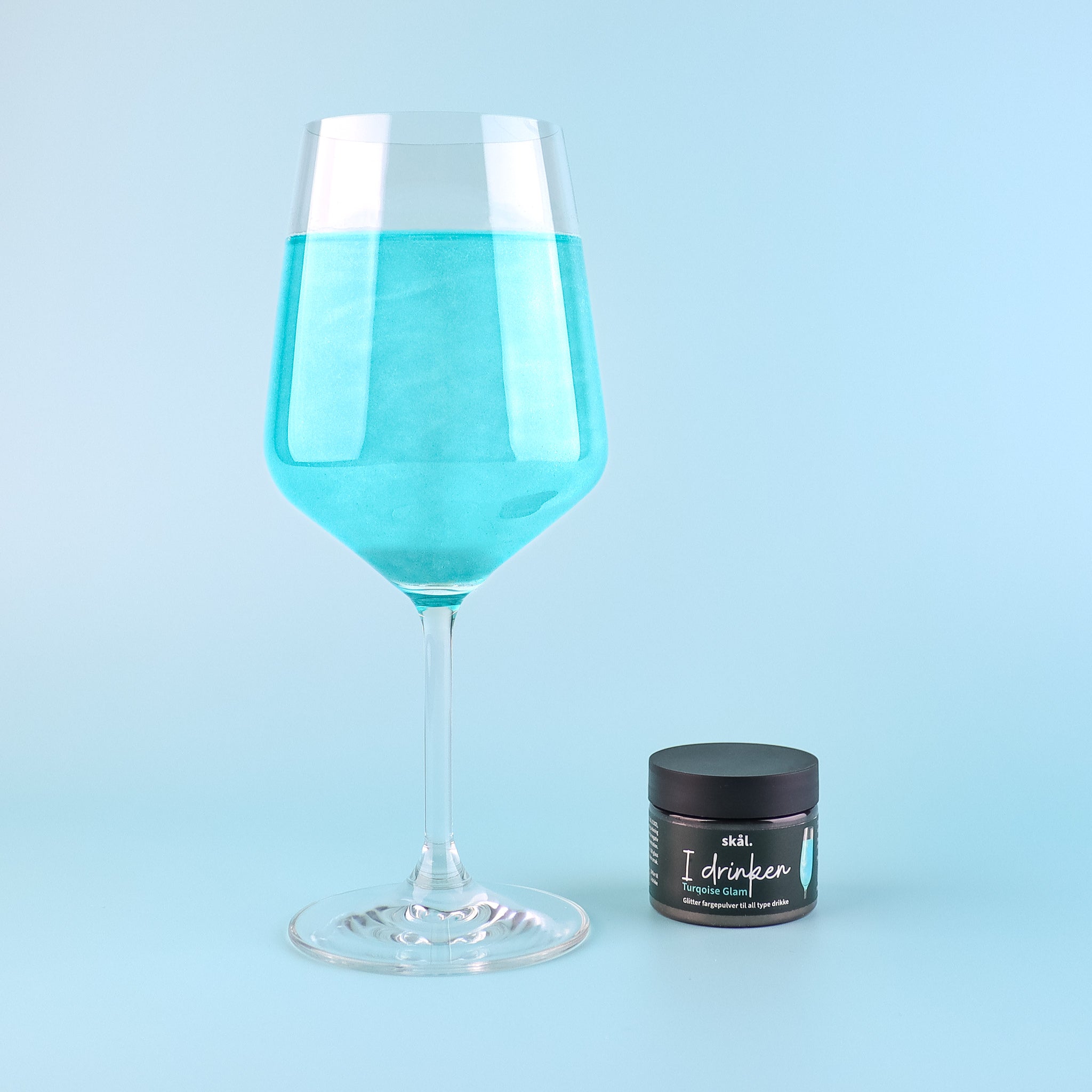 Glitterfarge I Drinken Turqoise Glam 2