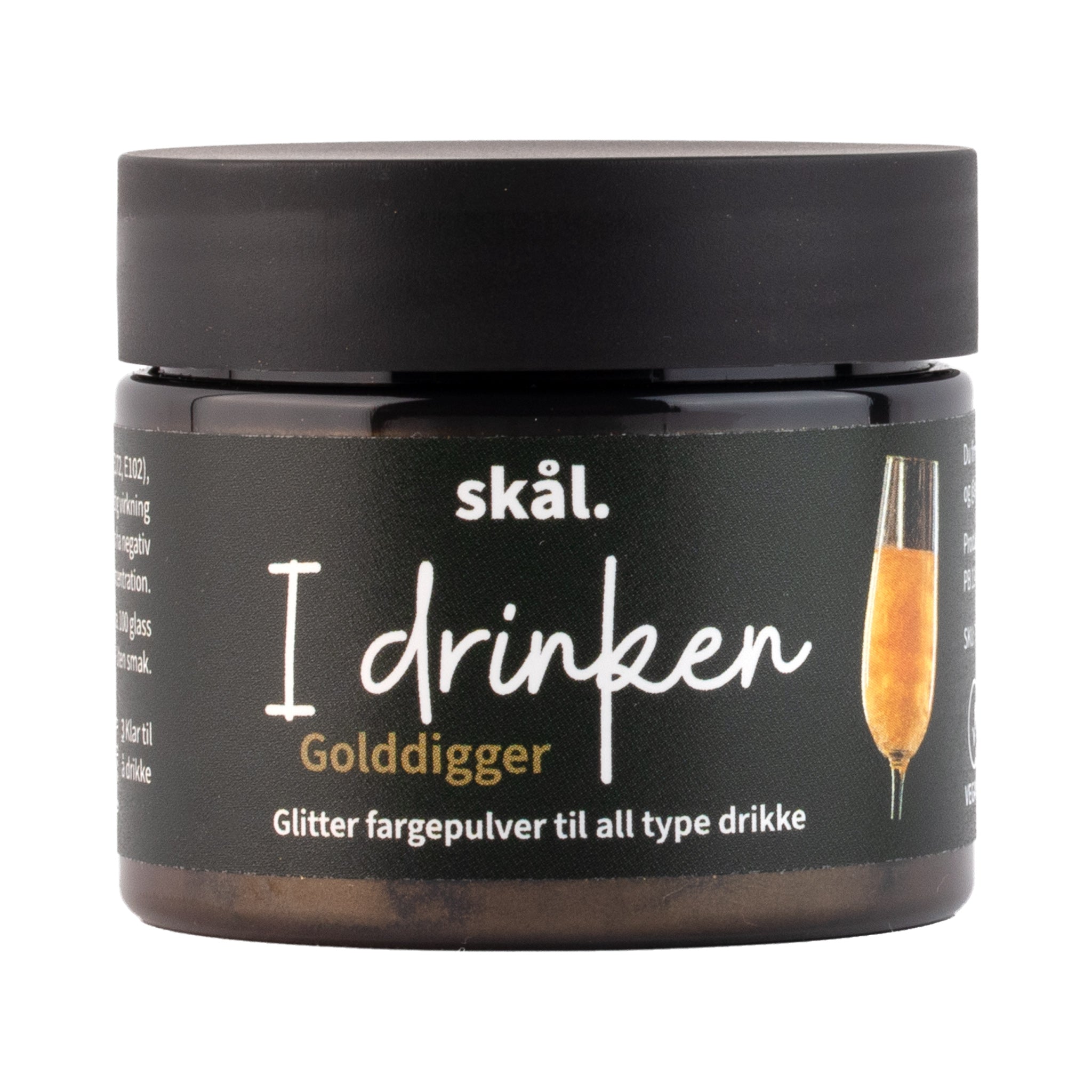 Glitterfarge i drinken