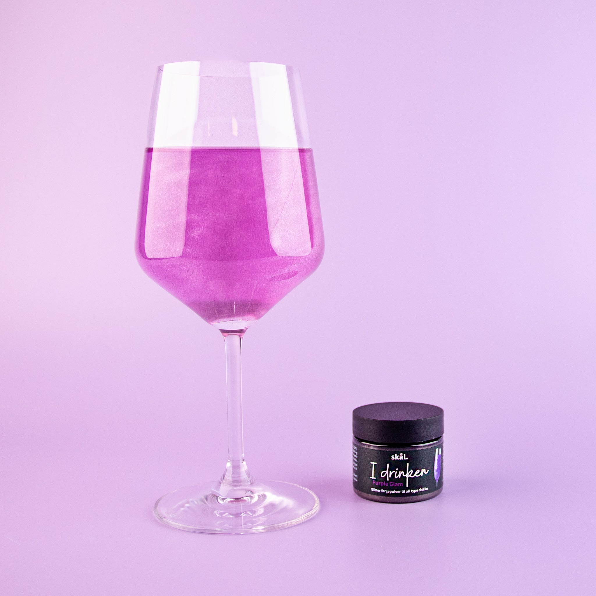Glitterfarge I Drinken Purple Glam 2