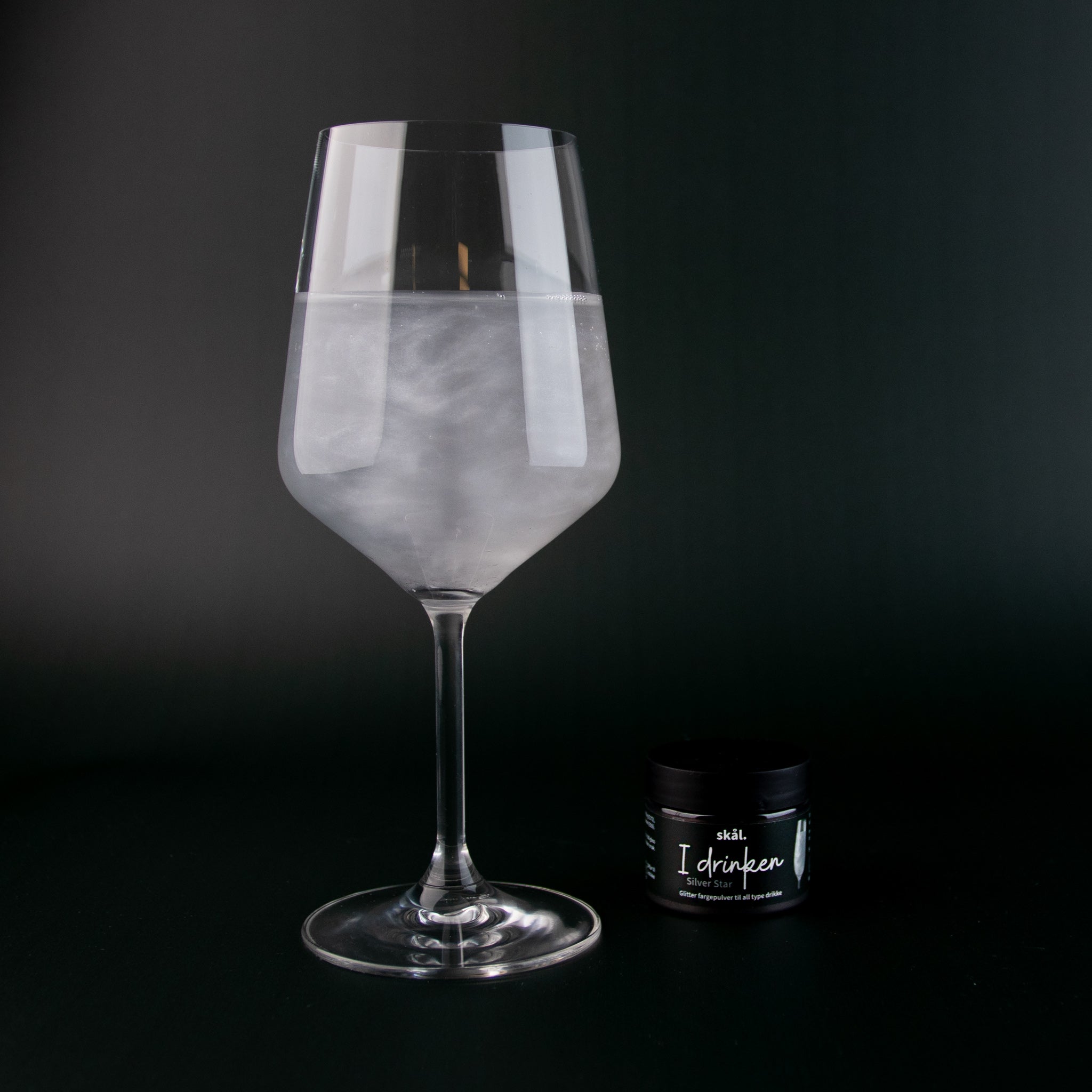 Glitterfarge I Drinken Silver Star 2