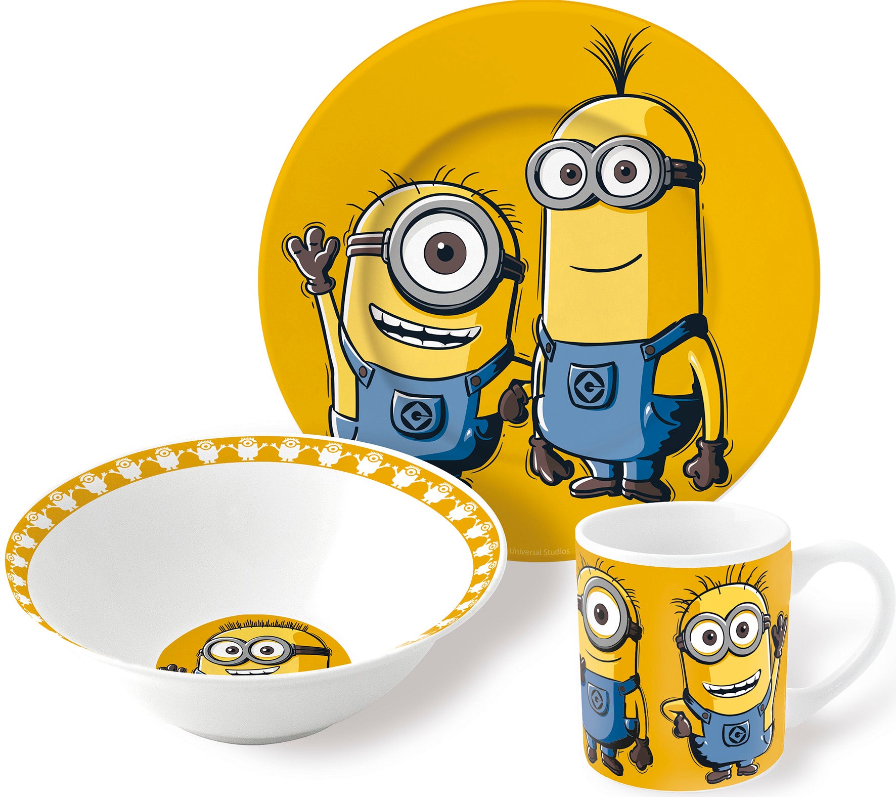 Barnesett i keramikk 3 deler, Minions