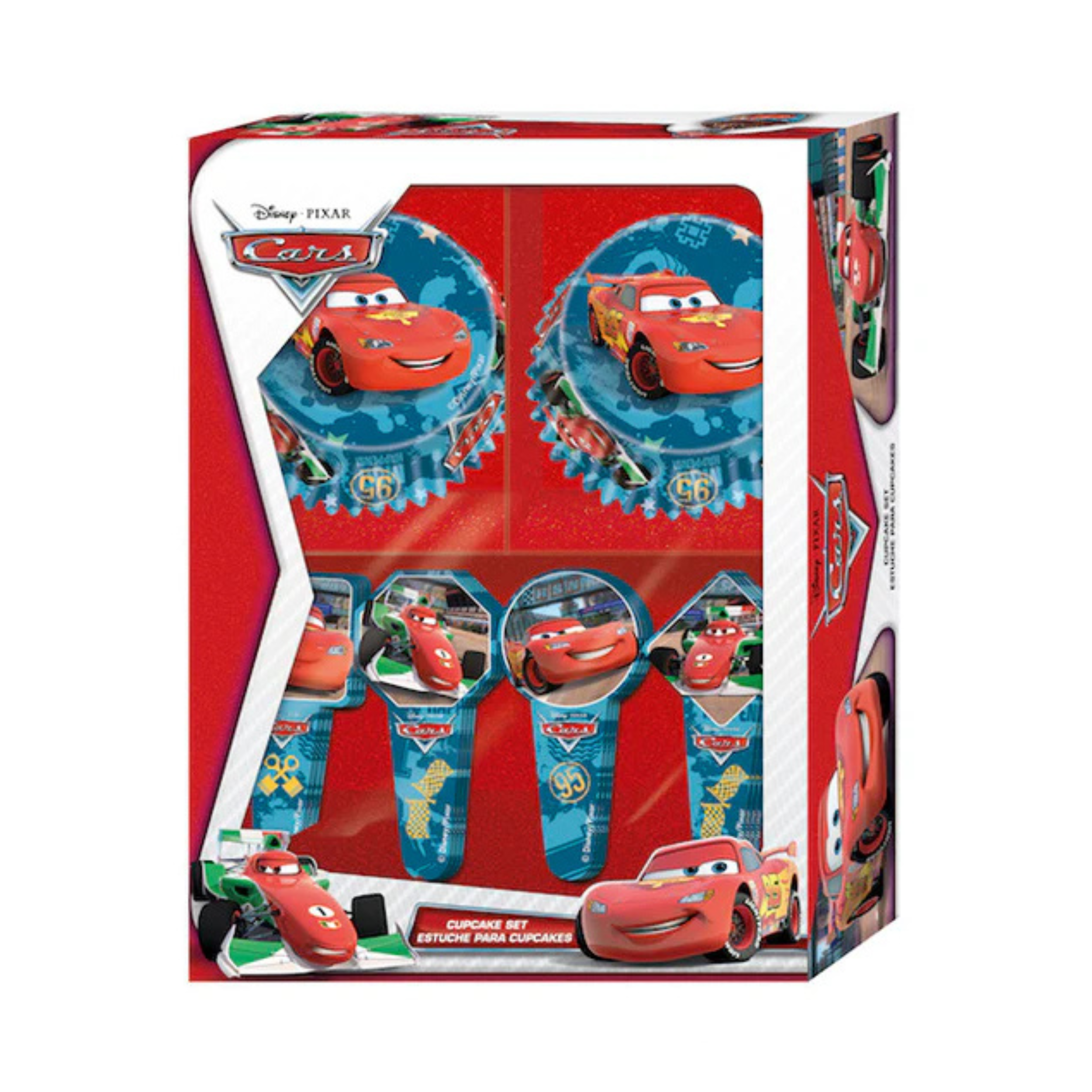 Muffinsform STD Cars, 60 stk m/24 topper