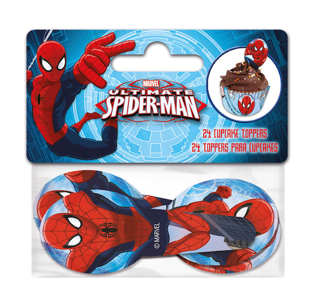 Topper Spiderman, 24 stk