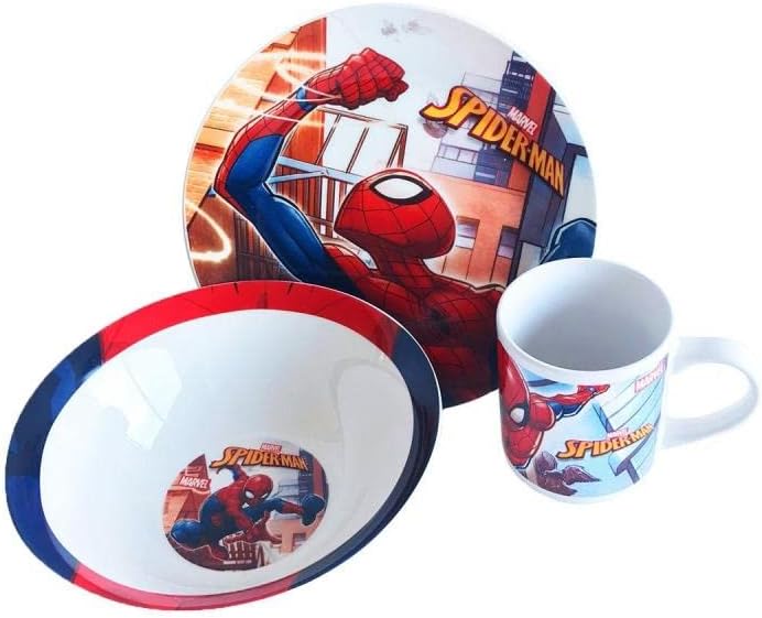 Barnesett i keramikk 3 deler, Spiderman 2