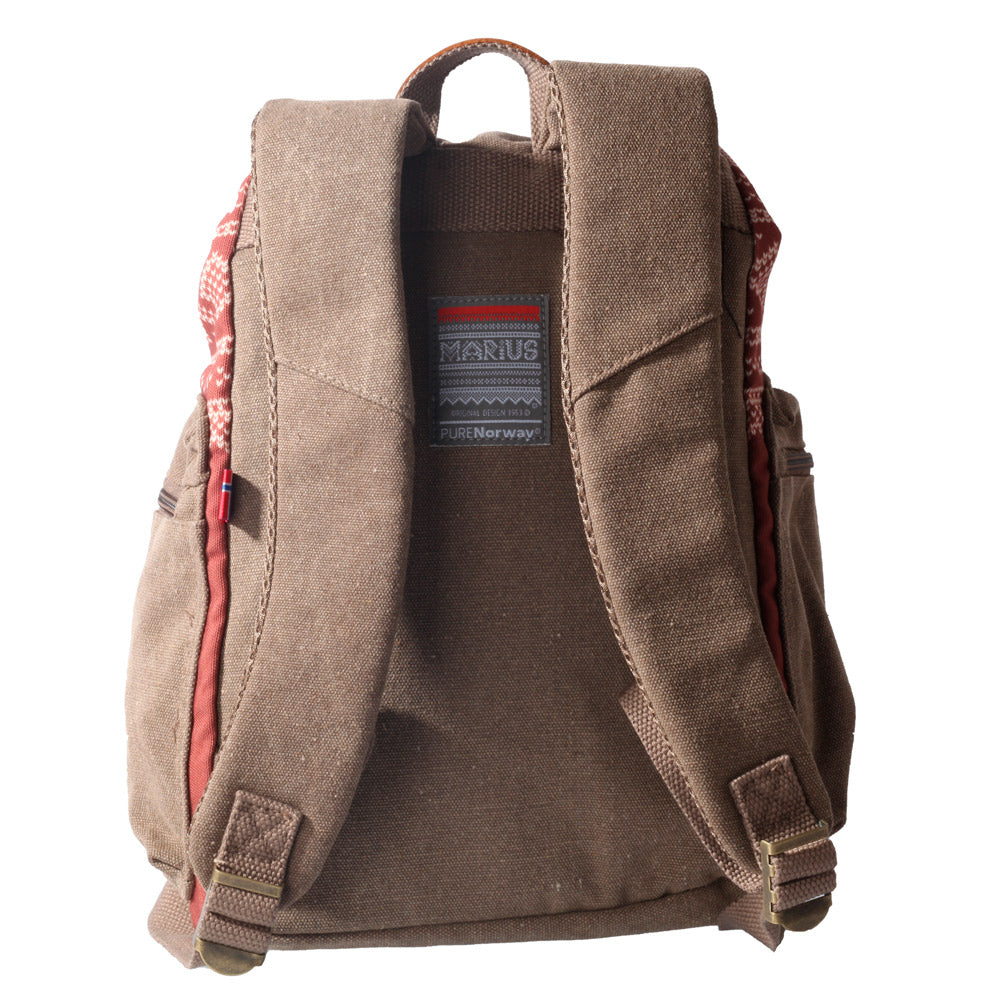 Ryggsekk senior RETRO MARIUS Naturbrun PURENorway 3