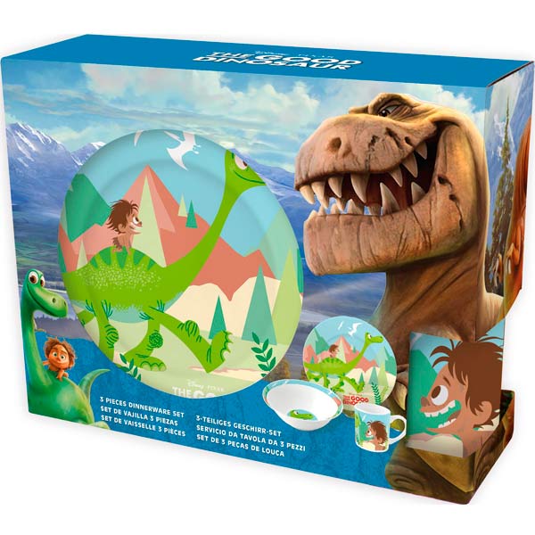 Barnesett i keramikk 3 deler, The Good Dinosaur