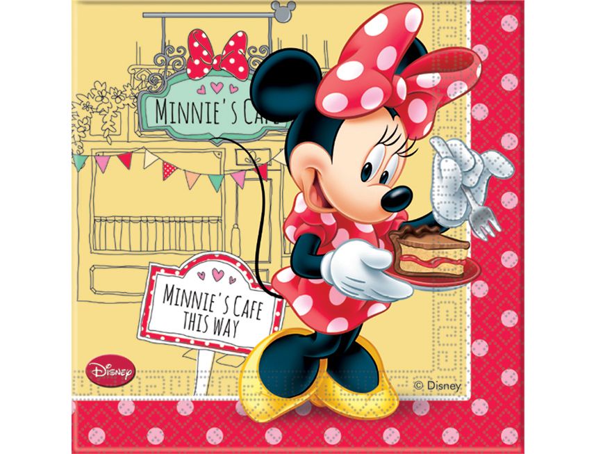 Papirservietter Minnie Mouse 20 stk, 33x33cm
