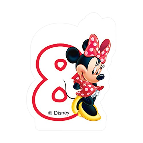 Nummerlys #8 med Minnie Mouse