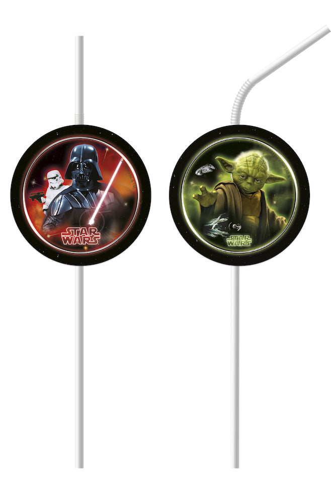 Sugerør med Star Wars Final Battle, 6 stk