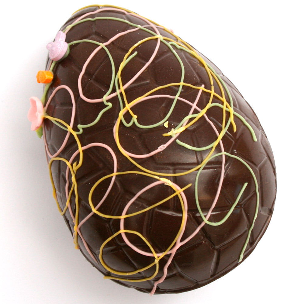 Sjokoladeform Egg Krakelert 14 cm 2
