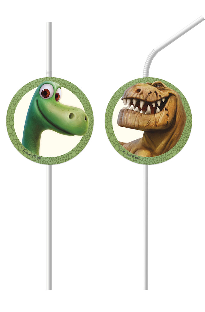 Sugerør med The Good Dinosaur, 6 stk
