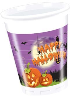 Drikkekrus i plast, Halloween 8 stk