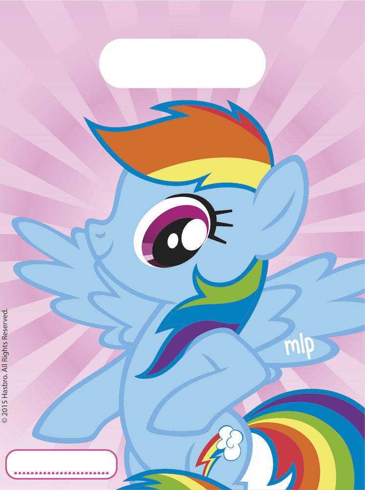Gavepose i plast My Little Pony, 6 stk
