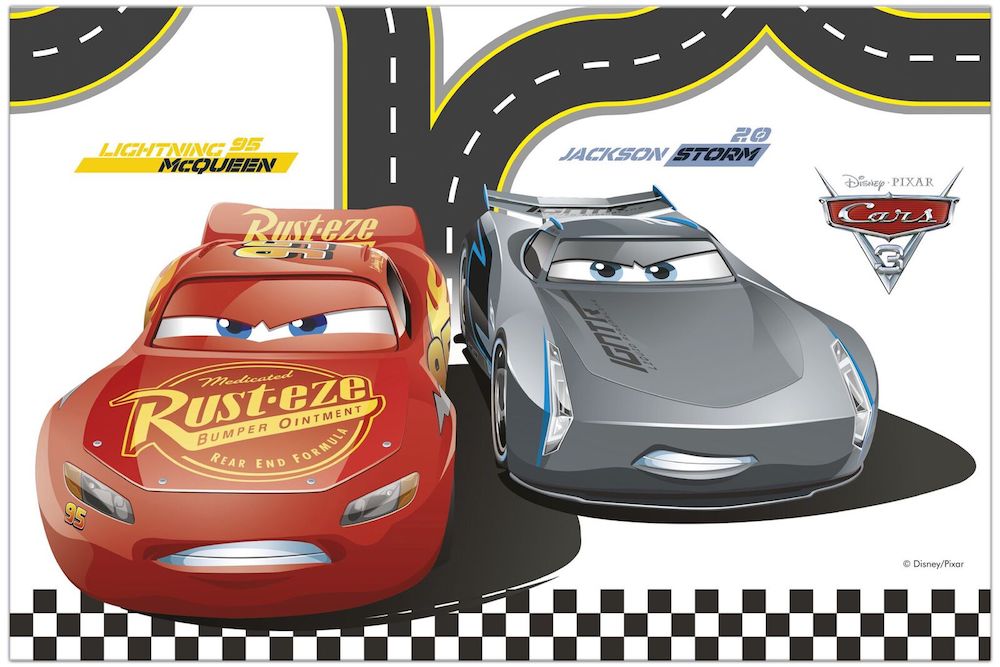 Plastduk Cars 120x180cm