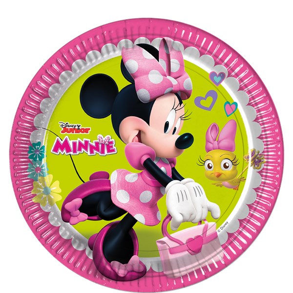 Papptallerken Minnie Mouse Happy  23 cm, 8 stk