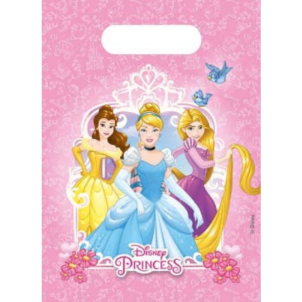 Gavepose i plast Princess, 6 stk
