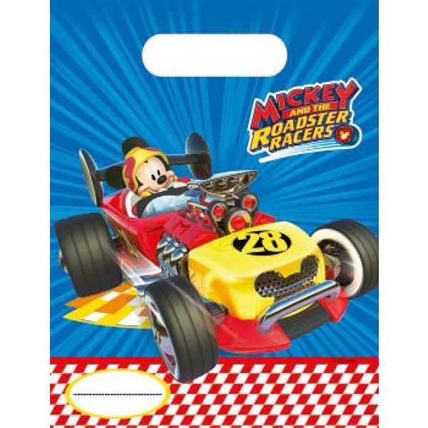 Gavepose i plast Mickey Mouse, 6 stk