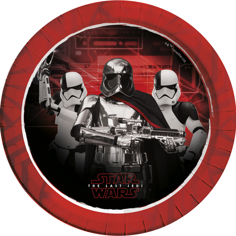 Papptallerken Star Wars 23cm metallic(The First O