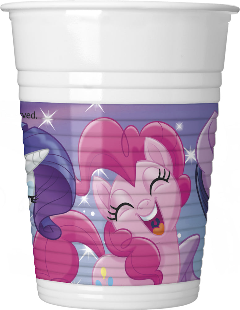 Drikkekrus i plast, My Little Pony 8 stk