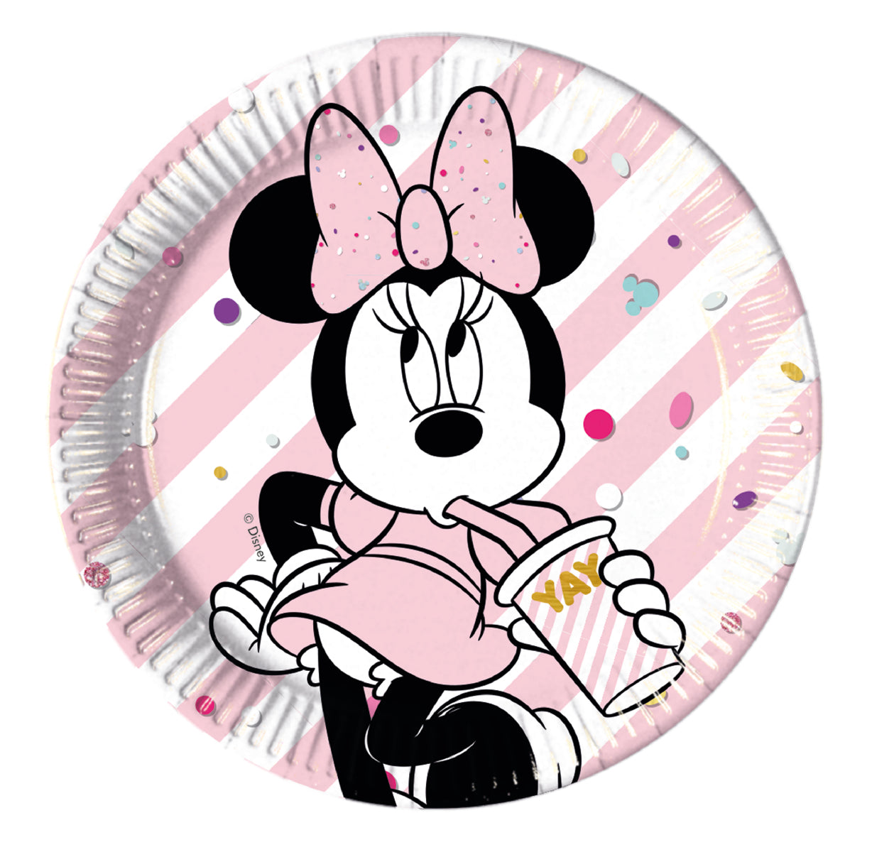Papptallerken Minnie Gem 23 cm, 8 stk
