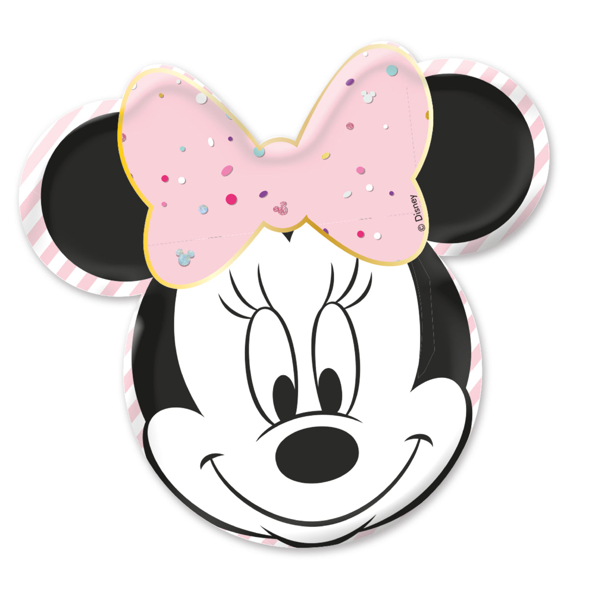 Papptallerken Minnie Gem Die-cut plates 30 cm, 4 s