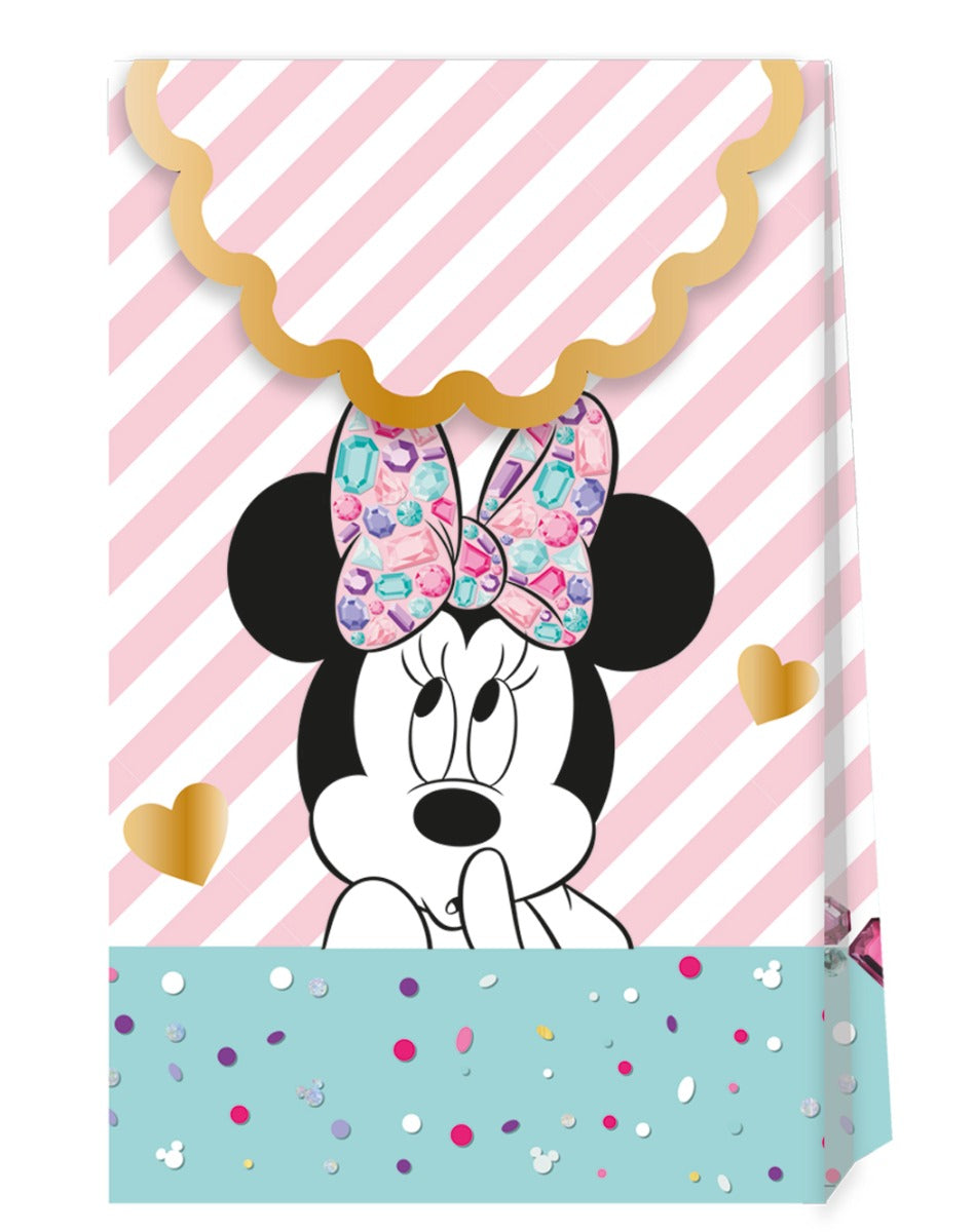 Gavepose i papir Minnie Gem, 6 stk
