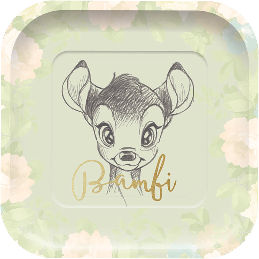 Papptallerken Bambi Square 24 cm, 4 stk