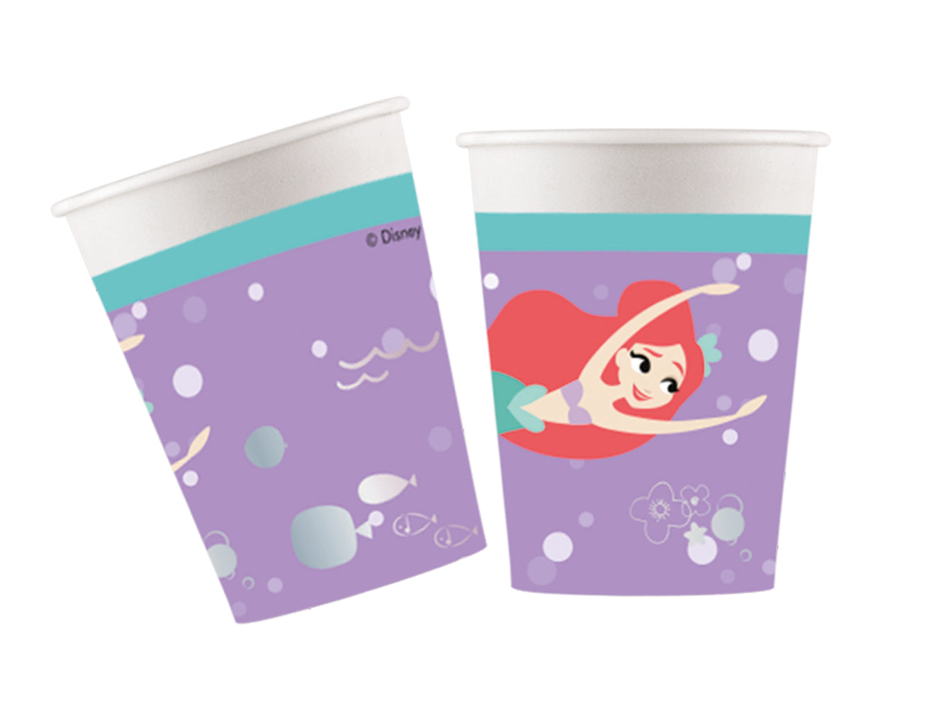 Drikkekrus i Papp, Ariel under the Sea 8 stk