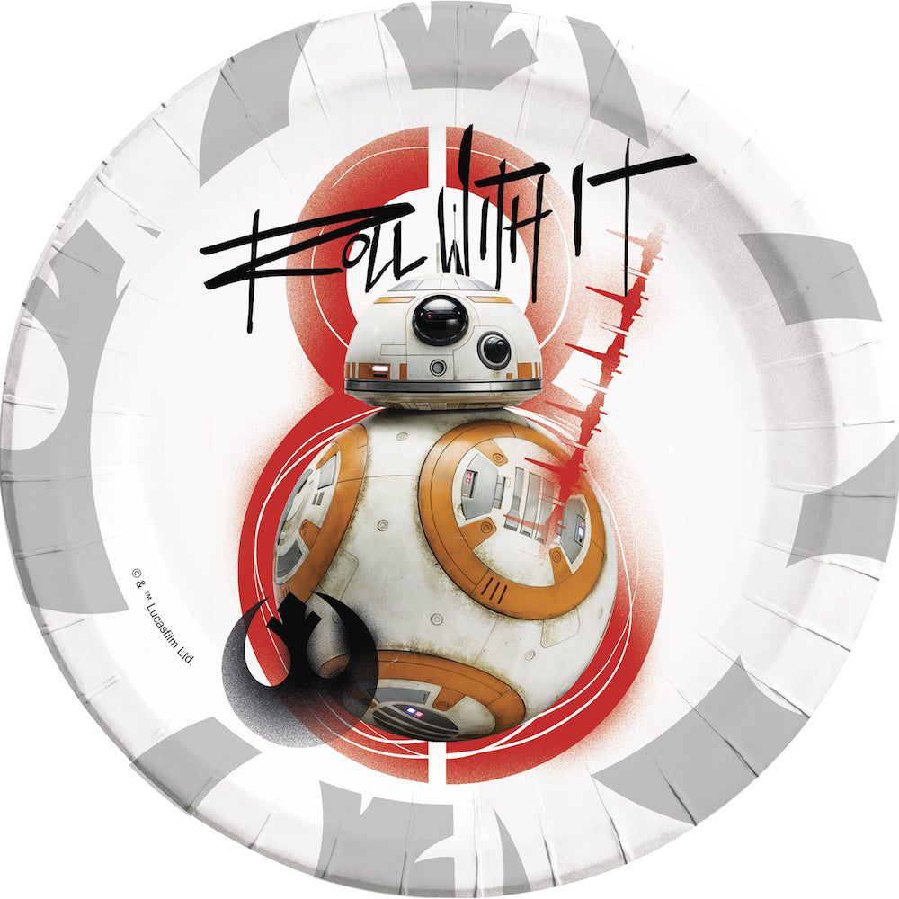 Papptallerken Star Wars 23cm metallic (Rebels)
