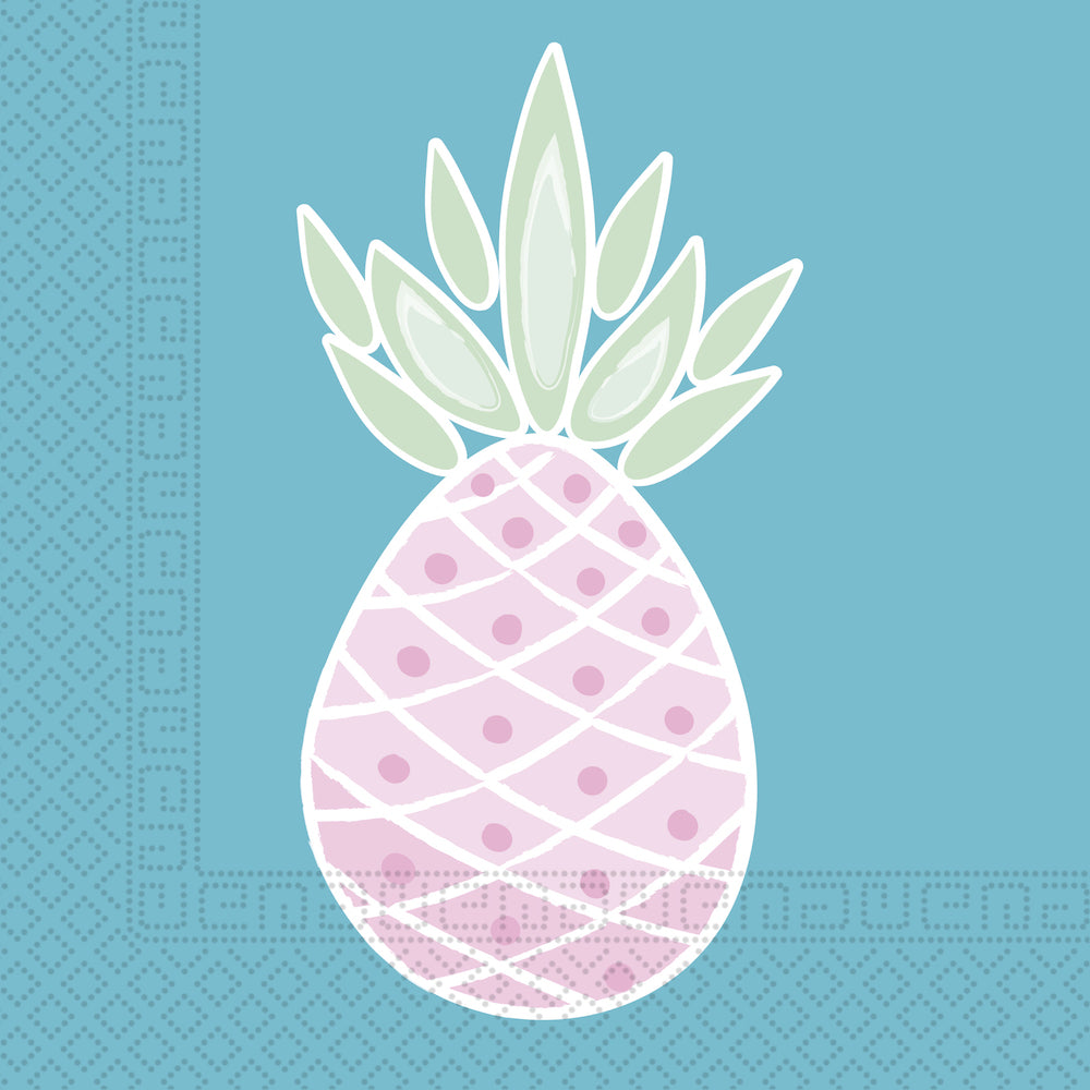 Papirservietter Ananas 20 stk, 33x33cm