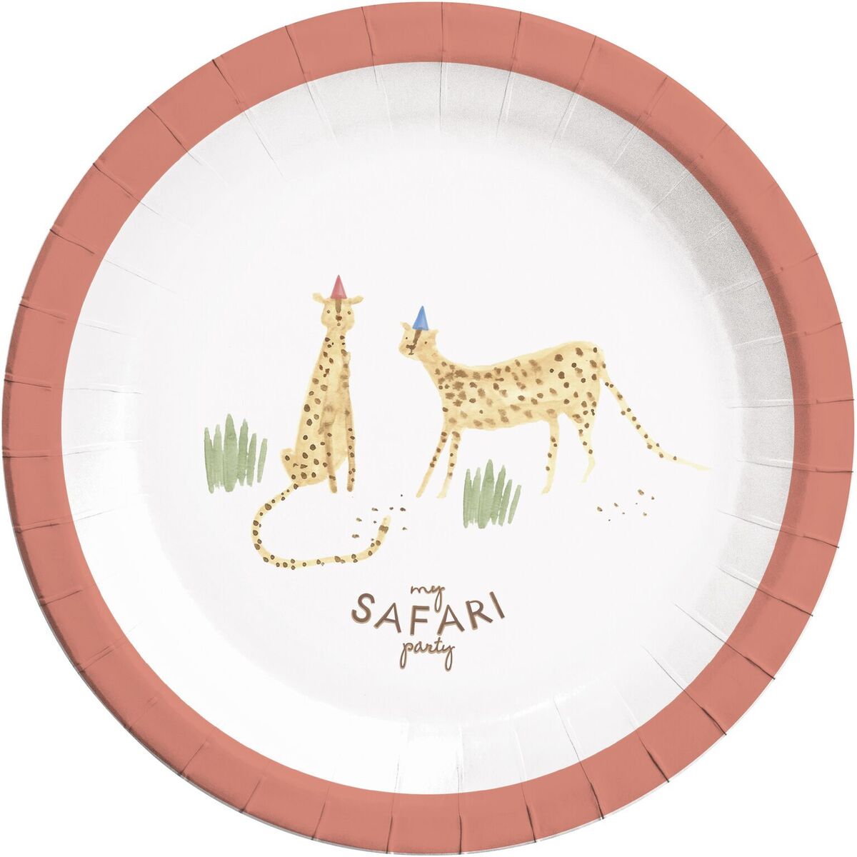 Papptallerken Safari 23 cm, 8 stk