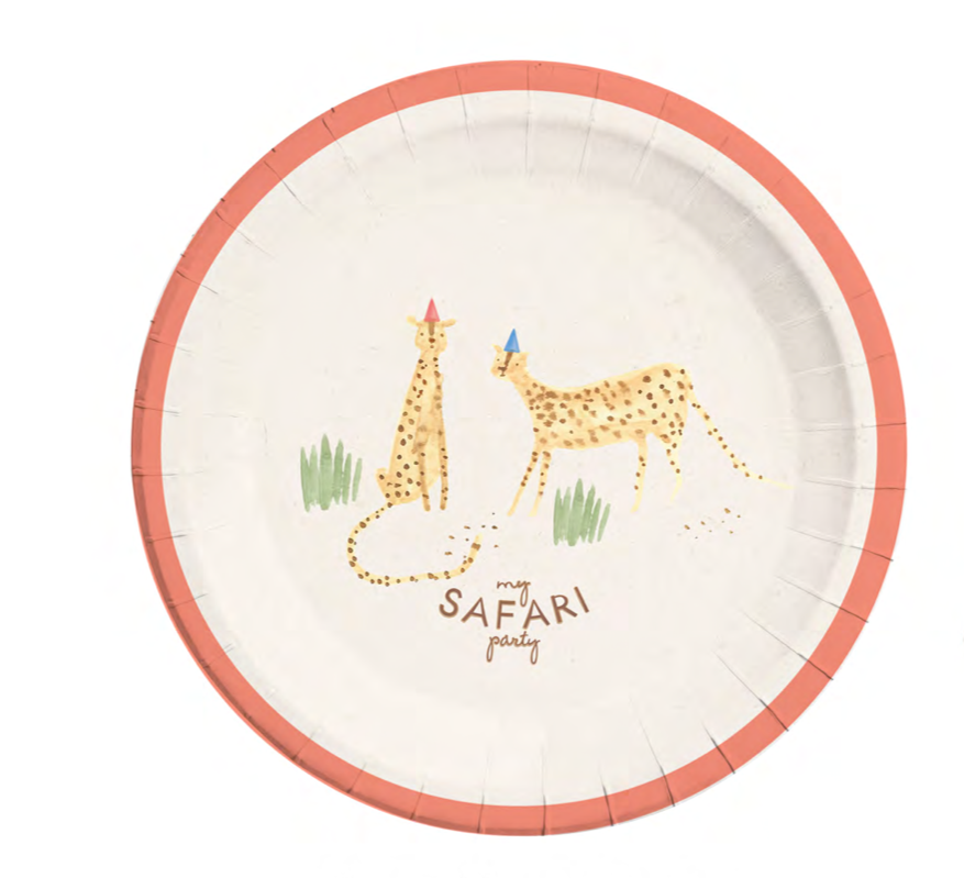 Papptallerken Safari 23 cm, 8 stk 2