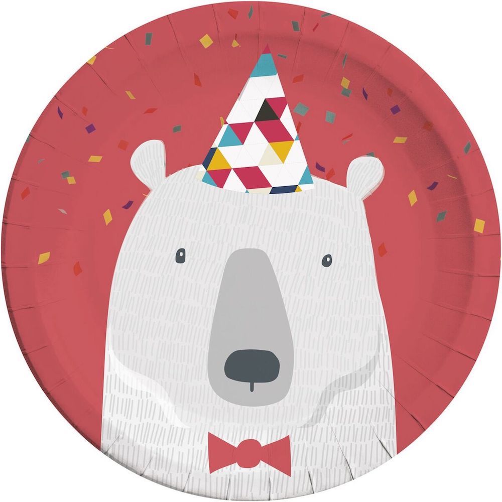 Papptallerken Arctic 23 cm, 8 stk