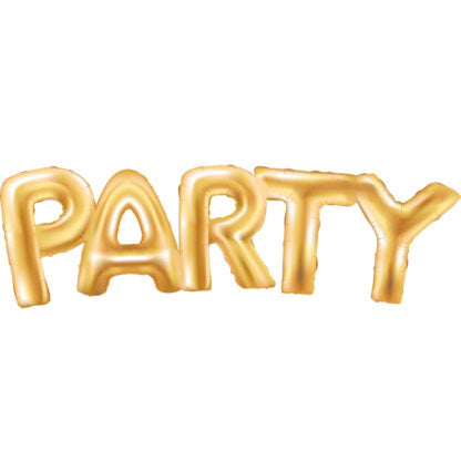 Ballong Folie Party Gull, L 94 cm