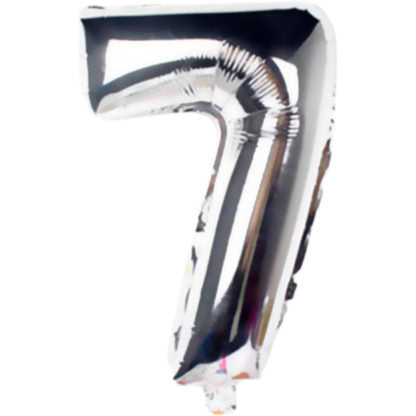 Ballong Folie Sølv H 33 cm, NO 7