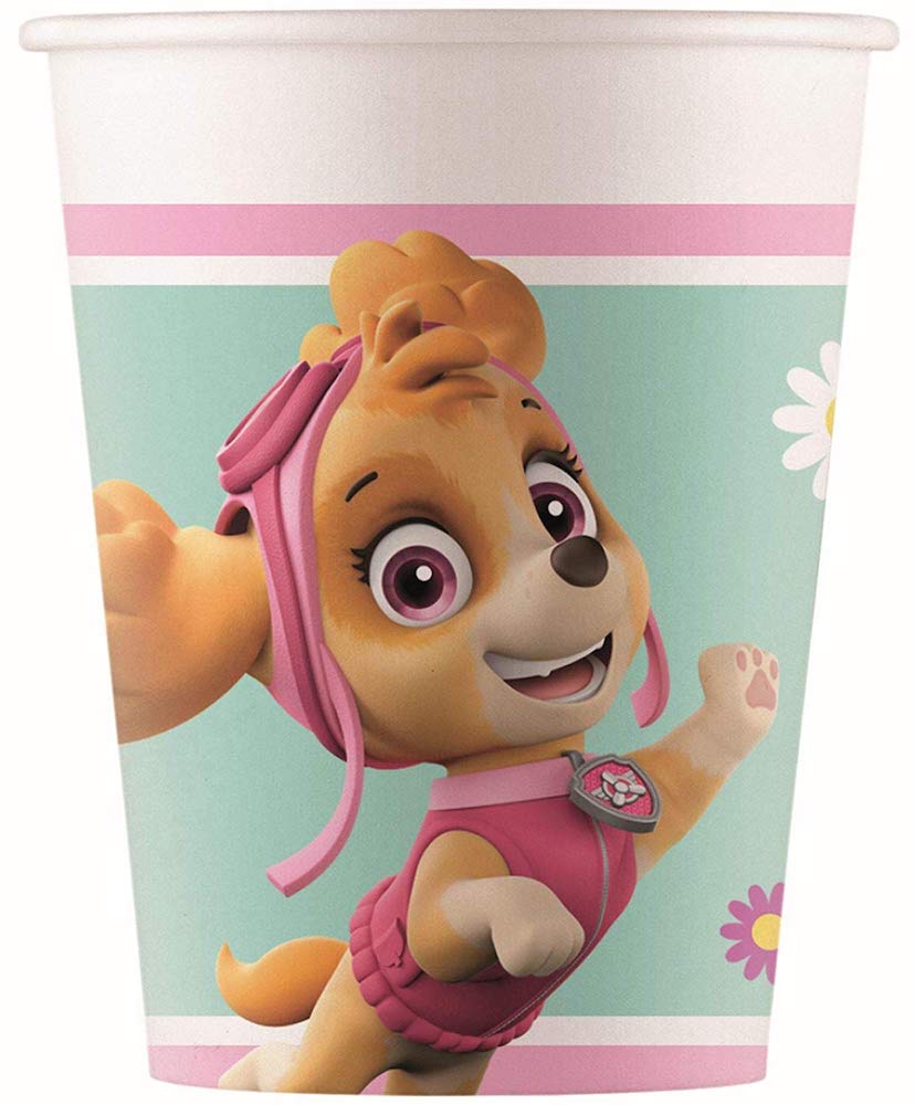 Drikkekrus i Papp, Paw Patrol Skye Everest 8 stk