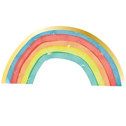 Papirservietter Rainbow Party 16 stk, 32x16cm