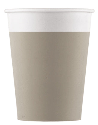 Drikkekrus i Papp Beige 8 stk COMPOSTABLE