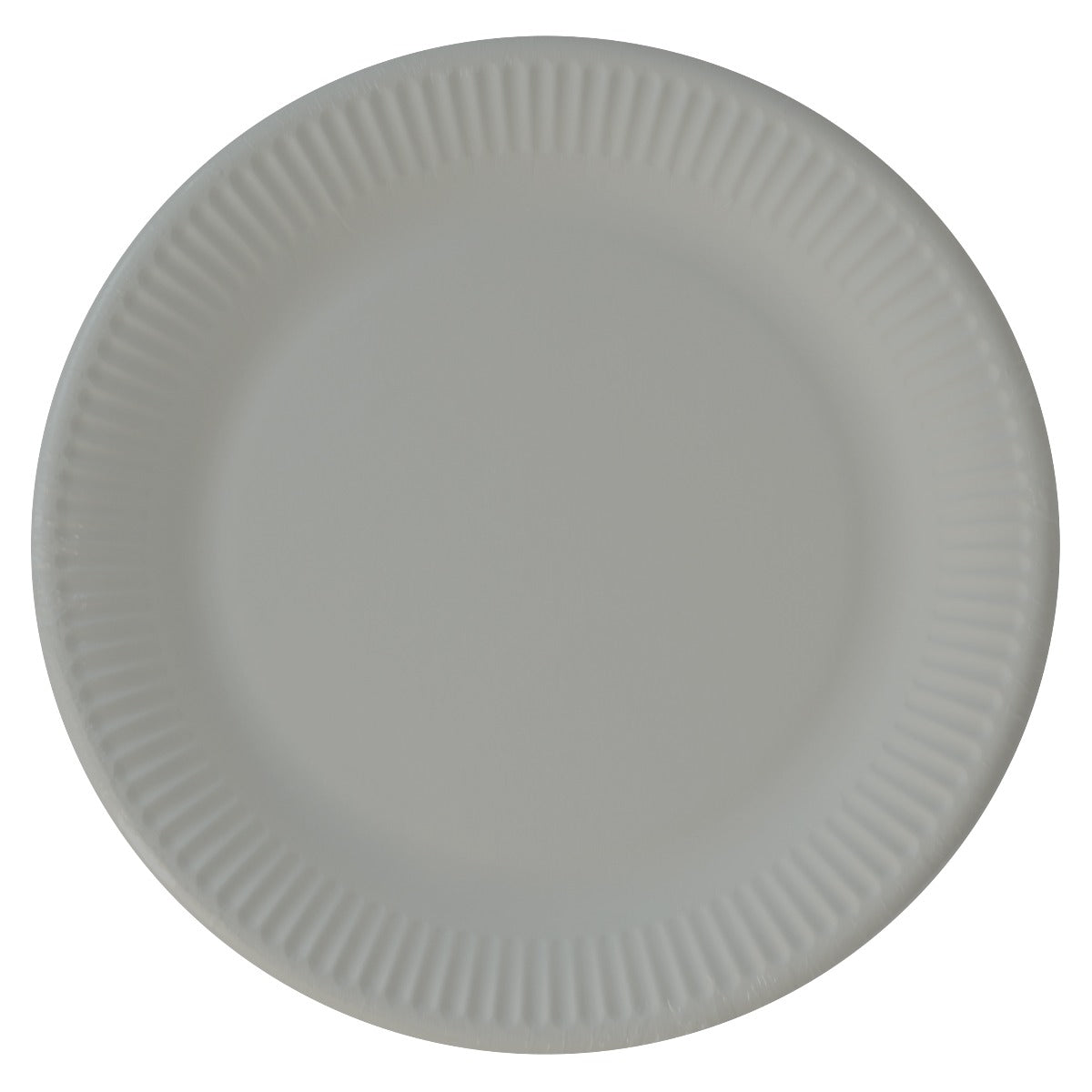 Papptallerken Grå 23 cm, 8 stk COMPOSTABLE
