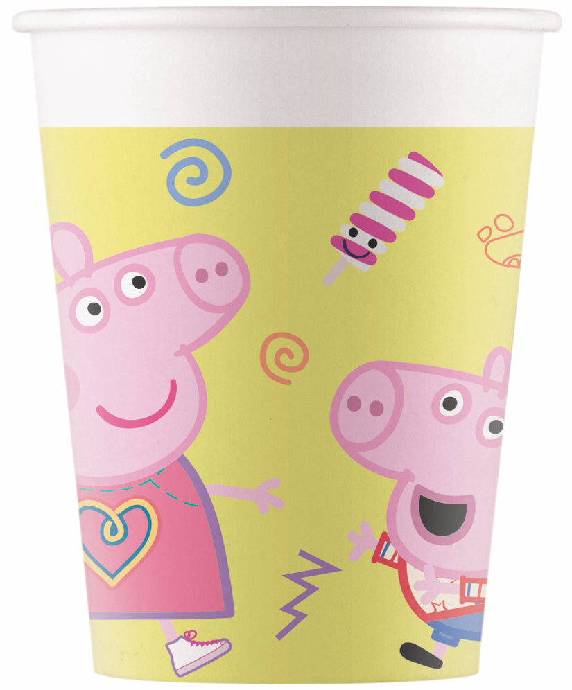Drikkekrus i Papp, Peppa Pig 8 stk