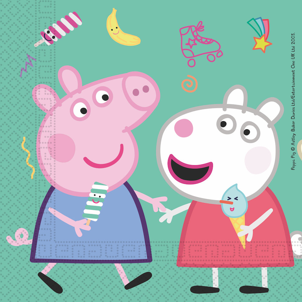 Papirservietter Peppa Pig 20 stk, 33x33cm
